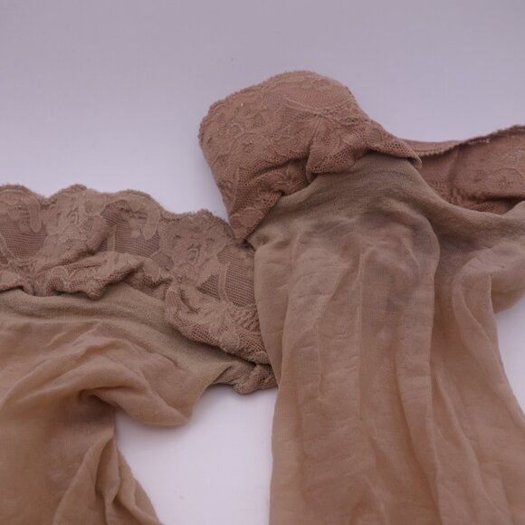 Cameo Leg Looks fashion sandalfoot Linen 100% Nylon Average Panty Hose - Picture 10 of 16